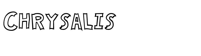 Chrysalis font preview