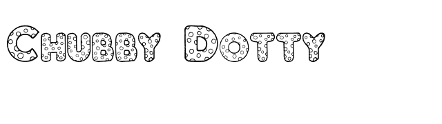 Chubby Dotty font preview