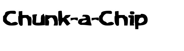 Chunk-a-Chip font preview