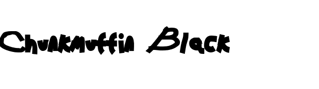 Chunkmuffin Black font preview