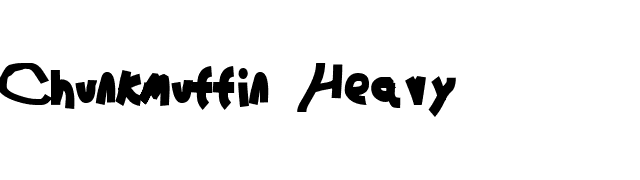 Chunkmuffin Heavy font preview