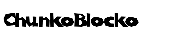 ChunkoBlocko font preview