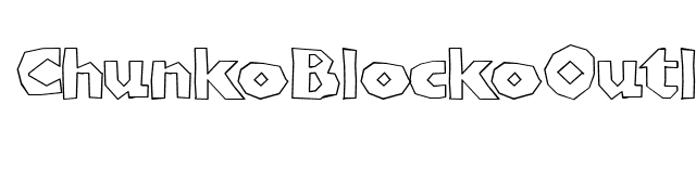 ChunkoBlockoOutlineHeavy font preview