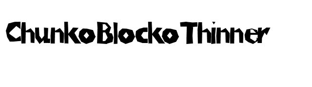 ChunkoBlockoThinner font preview