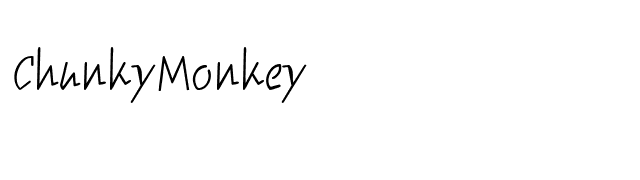 ChunkyMonkey font preview