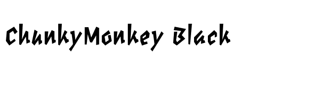 ChunkyMonkey Black font preview