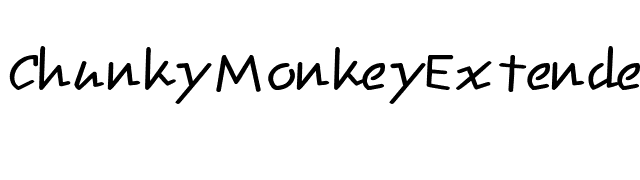 ChunkyMonkeyExtended Black font preview