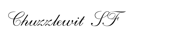 Chuzzlewit SF font preview