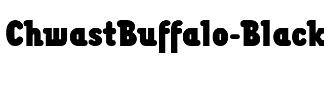 ChwastBuffalo-BlackCond font preview