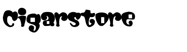 Cigarstore font preview