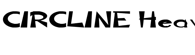 CIRCLINE Heavy font preview