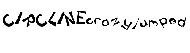 CIRCLINEcrazyjumped Bold font preview