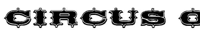 Circus Ornate font preview