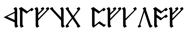 Cirth Erebor font preview