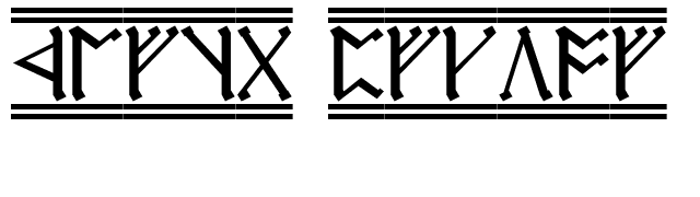 Cirth Erebor 2 font preview