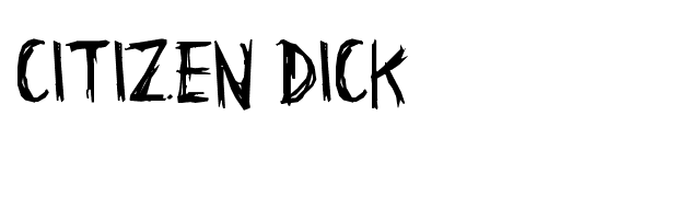 Citizen Dick Font 
