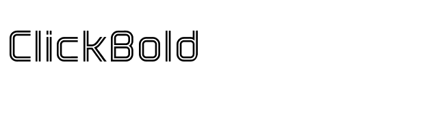 ClickBold font preview