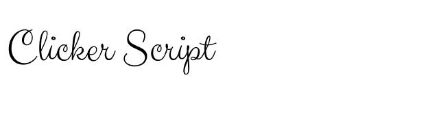 Clicker Script Font