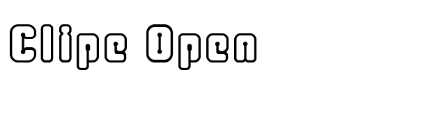 Clipe Open font preview