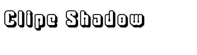 Clipe Shadow font preview