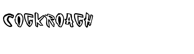 Cockroach font preview