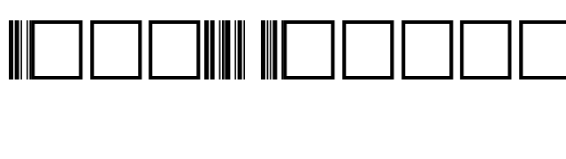 Code39 Regular font preview