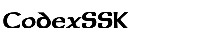 CodexSSK font preview