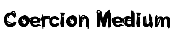 Coercion Medium font preview