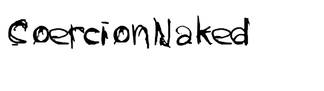 CoercionNaked font preview