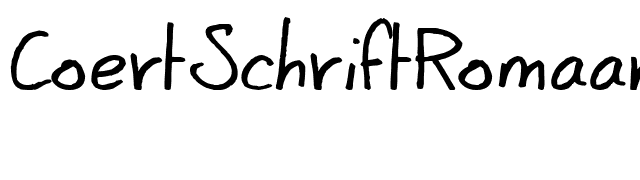 CoertSchriftRomaans font preview