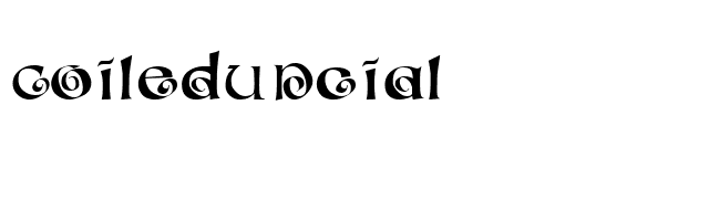 CoiledUncial font preview