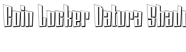 Coin Locker Datura Shadow font preview