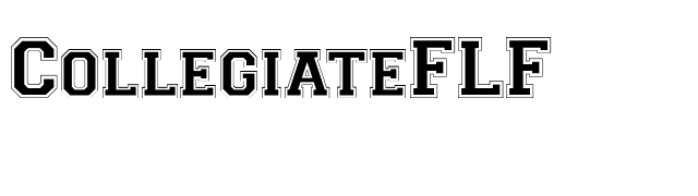 CollegiateFLF font preview