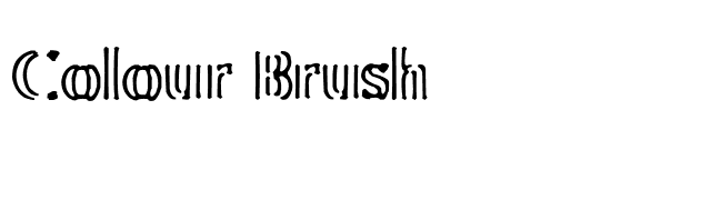 Colour Brush font preview