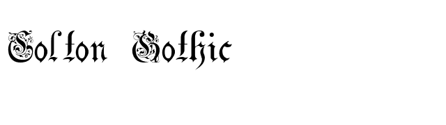 Colton Gothic font preview