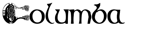 Columba font preview