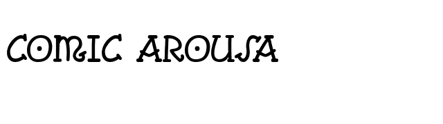 Comic Arousa font preview