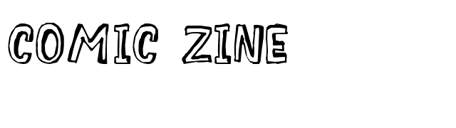 Comic Zine font preview