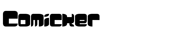 Comicker font preview