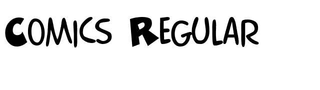 Comics Regular font preview