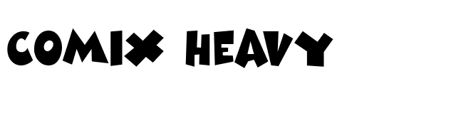 Comix Heavy font preview