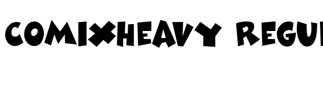 ComixHeavy Regular font preview