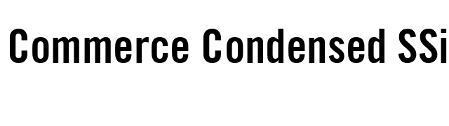 Commerce Condensed SSi Semi Bold Condensed font preview