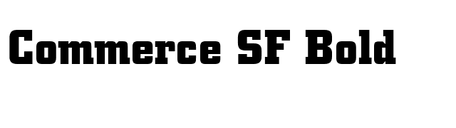 Commerce SF Bold font preview