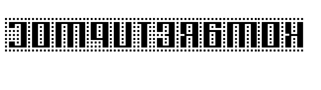 ComputerAmok backwards font preview