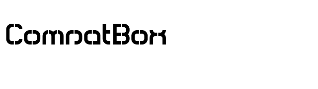 ComsatBox font preview