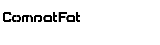 ComsatFat font preview