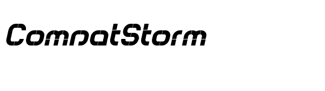 ComsatStorm font preview