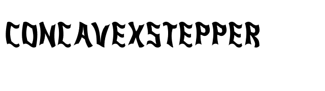 ConcavexStepper font preview