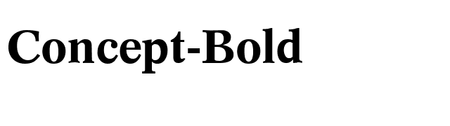 Concept-Bold font preview